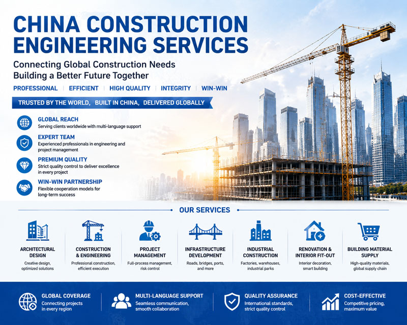 Serviços de Engenharia da Construção da China, bem-vindo à cooperação.